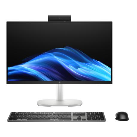 HP EliteStudio 8 G1i AI - All-in-one Core Ultra 5 235  /  up to 5 GHz - vPro Enterprise - RAM 16 GB - SSD 512 GB - NVMe - Intel Graphics - Gigabit Ethernet, IEEE 802.11ax (Wi-Fi 6), Bluetooth 5.4, IEEE 802.11be (Wi-Fi 7) - Win 11 Pro - monitor: LED 23.8" 1920 x 1080 (Full HD) @ 75 Hz touchscreen - pike silver - 0