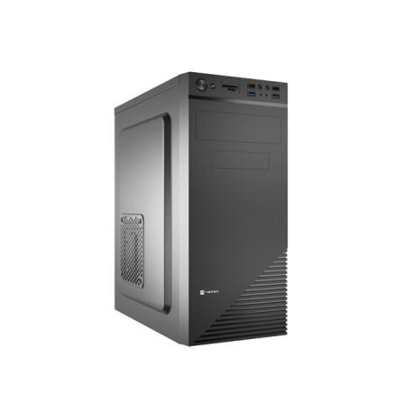 Natec Cabassu G2 - Mid tower - ATX - no power supply - black - USB / Audio - 0