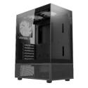 XPG Invader - Mid tower - ATX - windowed side panel (tempered glass) - no power supply - black - USB / Audio