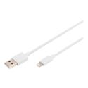 DIGITUS - Lightning cable - USB male to Lightning male - 2 m - double shielded - white - for Apple 10.2-inch iPad; AirPods Max; AirPods Pro; iPhone 11, 12, 13, SE