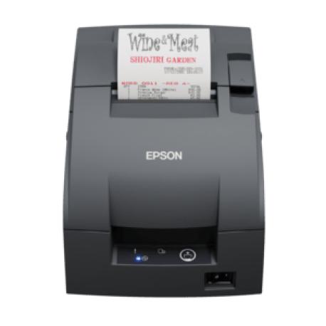 Epson TM U220IIB (142) - Receipt printer - two-colour (monochrome) - dot-matrix - Roll (7.6cm) - 16 cpi - 9 pin - up to 8.8 lines / sec - LAN, USB 2.0 - cutter - dark grey - 0