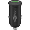 goobay - Car power adapter - 45 Watt - 4 A - PD, QC - 2 output connectors (24 pin USB-C, USB Type A) - black