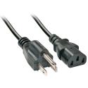 Lindy - Power cable - NEMA 5-15P (P) to IEC 60320 C13 - AC 110 V - 2 m - molded - black - United States