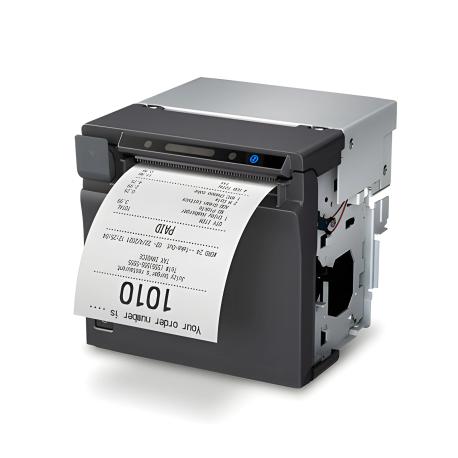 Epson EU m30 - Receipt printer - thermal line - Roll (7.95 cm) - 203 dpi - up to 250 mm / sec - USB, serial - cutter - black - 1