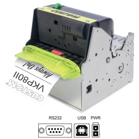 Custom VKP80II RX - Receipt printer - direct thermal - Roll (8.25 cm) - 203 dpi - up to 220 mm / sec - USB, serial - cutter - 0