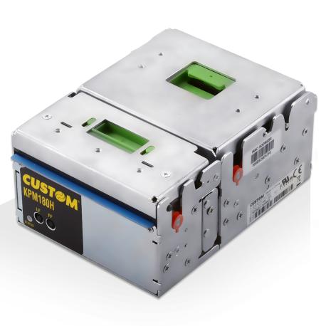 Custom KPM180H - Receipt printer - direct thermal - Roll (8.25 cm) - 200 dpi - up to 200 mm / sec - USB, LAN, RS232 - cutter - 3