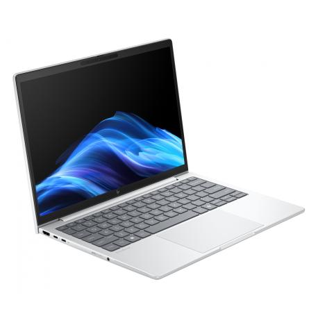 HP EliteBook 8 G1i Notebook AI - 174-degree hinge design - Intel Core Ultra 5 - 225U / up to 4.8 GHz - Win 11 Pro - Intel Graphics - 16 GB RAM - 512 GB SSD NVMe - 13.3" IPS 1920 x 1200 - Wi-Fi 7, Bluetooth - glacier silver aluminium - kbd: Intl English - with HP 3 Years Remote Hardware Support for Notebooks - 3