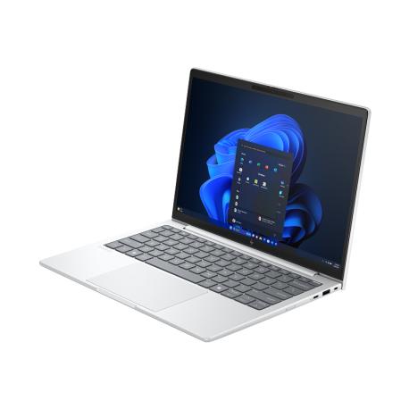 HP EliteBook 8 G1i Notebook AI - 174-degree hinge design - Intel Core Ultra 5 - 225U / up to 4.8 GHz - Win 11 Pro - Intel Graphics - 16 GB RAM - 512 GB SSD NVMe - 13.3" IPS 1920 x 1200 - Wi-Fi 7, Bluetooth - glacier silver aluminium - kbd: Intl English - with HP 3 Years Remote Hardware Support for Notebooks - 4