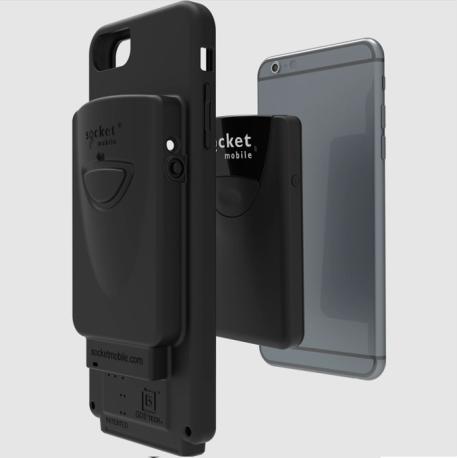 Socket Mobile DuraSled DS840 - With 6 Bay Charger - barcode scanner - companion - 2D imager - decoded - Bluetooth 2.1 EDR (pack of 6) - 2