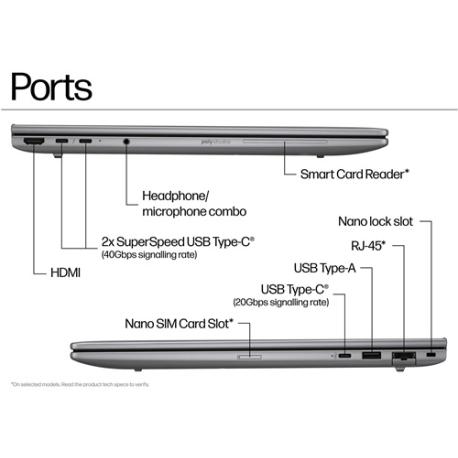 HP ZBook 8 G1i Mobile Workstation - Intel Core Ultra 7 - 255H / up to 5.1 GHz - Win 11 Pro - Arc Graphics 140T - 32 GB RAM - 512 GB SSD NVMe, TLC - 14" IPS 1920 x 1200 - Ethernet - Wi-Fi 7, Bluetooth - meteor silver - kbd: Intl English - with HP 3 years Onsite with Predictive Detection Alerts and Travel for Mobile Workstation - 5