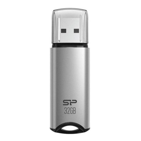 SILICON POWER Marvel M02 - USB flash drive - 32 GB - USB 3.2 Gen 1 - silver - 0