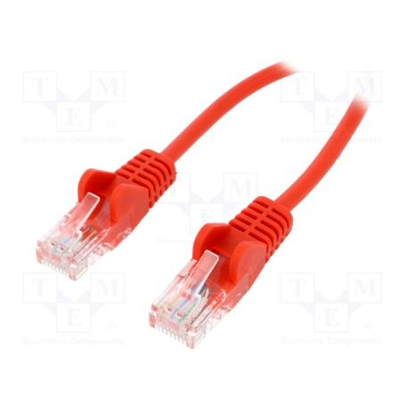 Goobay - Patch cable - RJ-45 (M) to RJ-45 (M) - 25 cm - UTP - CAT 6 - molded, snagless - red - 0