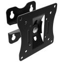 Lindy - Mounting kit (wall mount) - Tilt & Swivel - for LCD display - powder-coated steel - black - wall-mountable