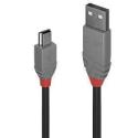Lindy Anthra Line - USB cable - mini-USB Type B (M) to Micro-USB Type B (M) - USB 2.0 - 50 cm - round - black