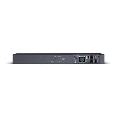 CyberPower Switched ATS PDU44005 - Power distribution unit (rack-mountable) - AC 200-240 V - 1-phase - Ethernet, serial - input: 2 x IEC 60320 C20 - output connectors: 10 (8 x IEC 60320 C13, 2 x IEC 60320 C19) - 1U - 3.05 m cord - black - 0