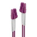 Lindy - Patch cable - LC multi-mode (M) to LC multi-mode (M) - 3 m - fibre optic - duplex - 50  /  125 micron - OM4 - halogen-free - purple