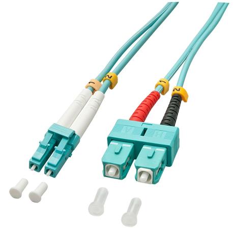 Lindy - Patch cable - SC multi-mode (M) to LC multi-mode (M) - 2 m - fibre optic - duplex - 50  /  125 micron - OM3 - halogen-free - 0