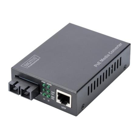 DIGITUS Professional DN-82150 - Media converter - GigE - 10Base-T, 1000Base-SX, 100Base-TX, 1000Base-T - RJ-45 / SC multi-mode - up to 500 m - 850 nm - 0