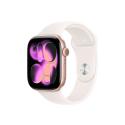 Apple Watch Series 11 (GPS + Cellular) - 46 mm - rose gold aluminium - smart watch with sport band - fluoroelastomer - light blush - band size: S/M - 64 GB - LTE, Wi-Fi 4, UWB, Bluetooth - 5G - 36.9 g