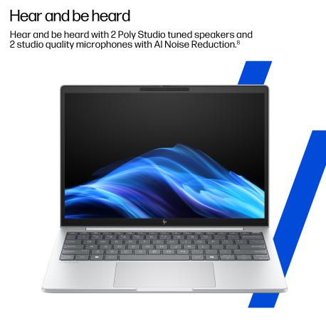 HP EliteBook 8 G1i Notebook AI - Intel Core Ultra 5 - 225U / up to 4.8 GHz - Win 11 Pro - Intel Arc Graphics - 24 GB RAM - 512 GB SSD NVMe - 14" IPS HP SureView 1920 x 1200 - Wi-Fi 7, Bluetooth - glacier silver - kbd: Intl English - 0