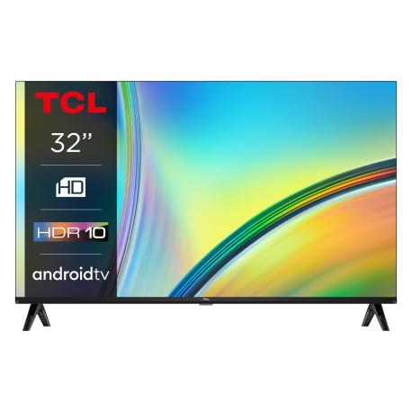 TCL 32S5400A - 32" Diagonal Class (31.5" viewable) - S54 Series LED-backlit LCD TV - Smart TV - Android TV - 720p 1366 x 768 - HDR - brushed dark metal (front) - 1