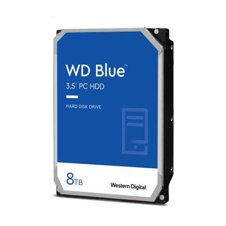 WD Blue WD80EAAZ - Hard drive - 8 TB - internal - 3.5" - SATA 6Gb / s - 5640 rpm - buffer: 256 MB - 5