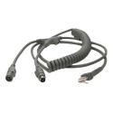 Zebra - Keyboard wedge / power cable - PS / 2 (M) - 2 m - for Symbol LI3608; Digital Scanner DS3608; Zebra DS3608, DS3678, LI3678