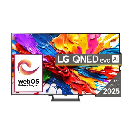 LG 85QNED93A6A - 85" Diagonal Class QNED93 Series LED-backlit LCD TV - QNED evo AI - Smart TV - webOS - 4K UHD (2160p) 3840 x 2160 - HDR - Mini-LED - 0
