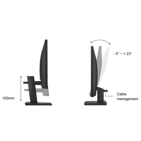 HP 324ph - Series 3 Pro - LED monitor - 23.8" - 1920 x 1080 Full HD (1080p) @ 100 Hz - IPS - 250 cd/m² - 1000:1 - 5 ms - HDMI, VGA, DisplayPort - speakers - black - 4