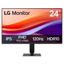 LG 24U41YA-B - LED monitor - 24" (23.8" viewable) - 1920 x 1080 Full HD (1080p) @ 120 Hz - IPS - 250 cd / m² - 1500:1 - HDR10 - 5 ms - HDMI, VGA