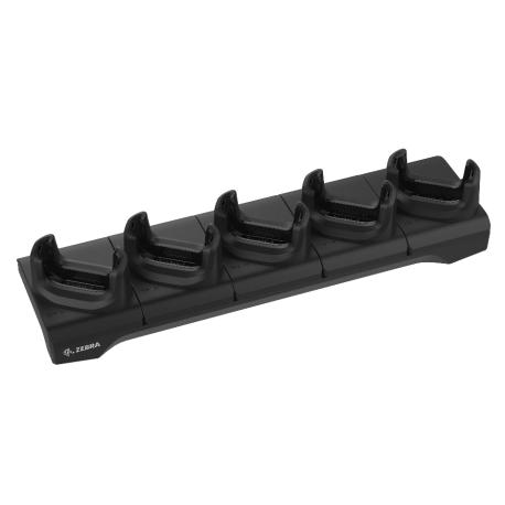 Five-slot Ethernet charge cradle for TC22 / TC27 devices with protective boot, Power supply  PWR-BGA12V108W0WW , DC cable  CBL-D - 1