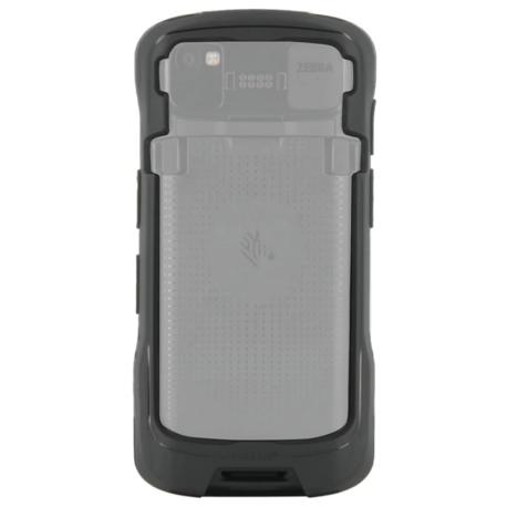 Mobilis PROTECH - Back cover for data collection terminal - rugged - trigger compatible - black - for Zebra HC20, HC50, TC22, TC27 - 0
