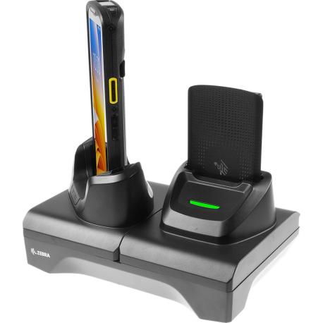 Zebra ShareCradle Kit - Handheld charging stand + battery charger - single slot - output connectors: 1 - 1