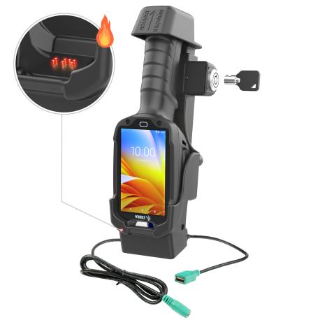 RAM - Handheld docking cradle - powered - base mountable - 0