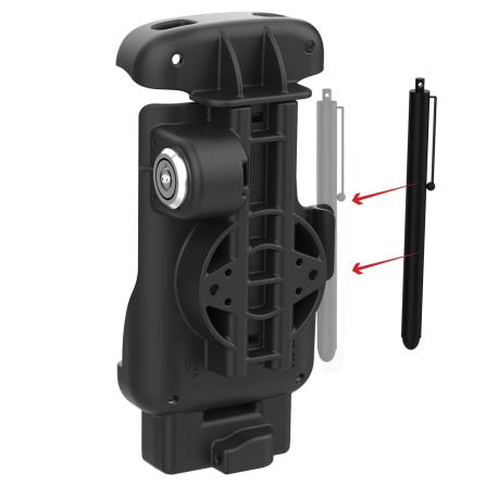 RAM - Holder for mobile computer - 2-hole AMPS: 1.912", locking form-fit - for Zebra TC22, TC27 - 2