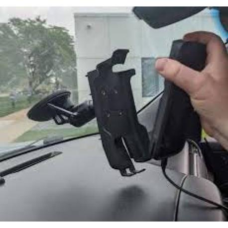 Zebra - Handheld cradle - dashboard mountable - with Zirkona Medium Joiner mount, suction cup mount - for Zebra TC22, TC27 - 3