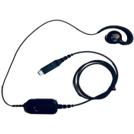 Zebra - Headset - ear-bud - over-the-ear mount - wired - USB-C - 0