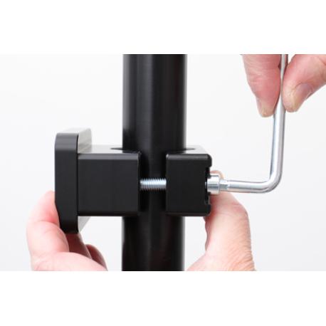 Brodit - Mounting component (pole mount) - aluminium - black - 3