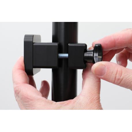 Brodit - Mounting component (pole mount) - aluminium - black - 2