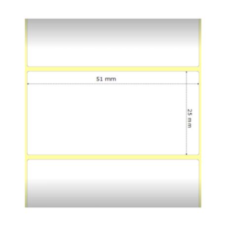 Zebra Z-Ultimate 3000T - Polyester - glossy - permanent adhesive - white - 25.4 x 50.8 mm 30960 label(s) (12 roll(s) x 2580) tape - for Zebra DA402, GX420; GK Series GK420; G-Series GC420; TLP 2722, 28XX, 3742, 38XX - 1