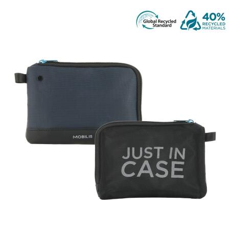 Mobilis - Pouch for cables / chargers / accessories - navy blue, black - 0