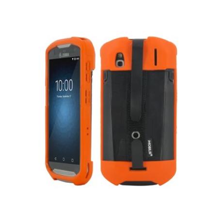 PROTECH - Case - Safety Orange + Handstrap for Zebra TC51 - TC52 - TC56 - TC57 - Pantone 021C - Soft - 0