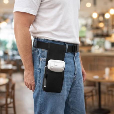 Mobilis - Protective case for payment terminal  /  mobile scanners  /  barcode scanners - universal, with belt - polyester - black - 2