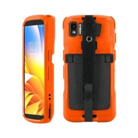 PROTECH - Case - Safety Orange + Handstrap for Zebra TC22 - TC27 - Pantone 021C - Soft bag - 0