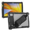 Mobilis PROTECH - Back cover for tablet - rugged - with hand strap - black - 8" - for Zebra ET40 (8 in), ET45 (8 in)