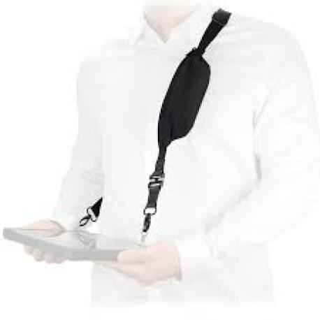 Mobilis - Shoulder strap for carrying case - universal, with secure opening system, expandable pocket, 2 attachment points - black - 1