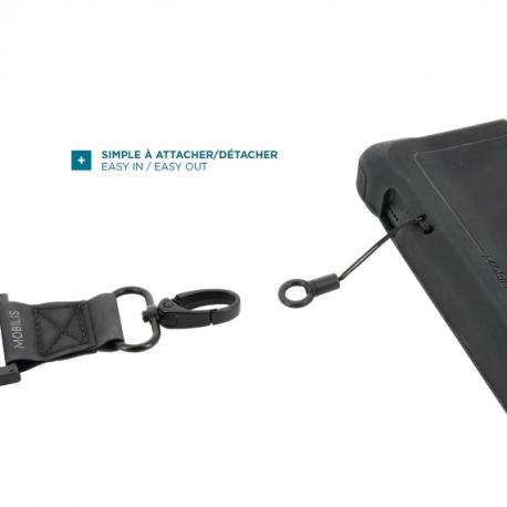Mobilis - Shoulder strap for carrying case - universal, with secure opening system, expandable pocket, 2 attachment points - black - 4