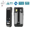 Mobilis PROTECH - Back cover for data collection terminal - rugged - with hand strap - black - for Honeywell CT47
