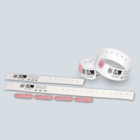 Zebra - Wristband clips - pink (pack of 275) - for Zebra Z-Band QuickClip - 0