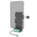 RAM Mounts GDS Uni-Conn Spring Loaded Charging Dock With Key-Locking - 2-Hole AMPS Pattern - USB-C Connector - Screw-Set